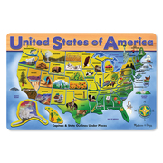 Melissa & Doug U.S.A. Map Puzzle, 12in x 16in, 45 Pieces 3797